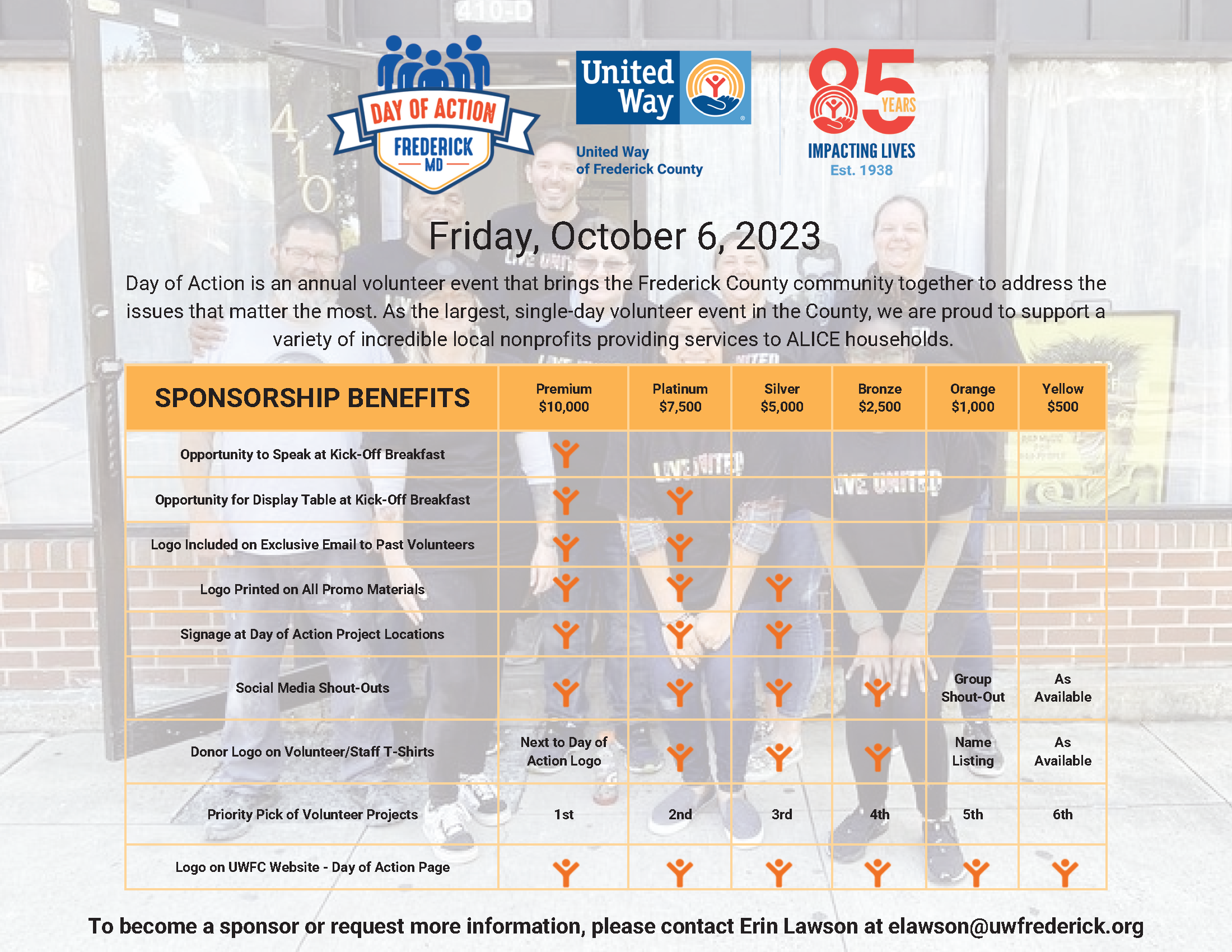 2023 day of action sponsorships
