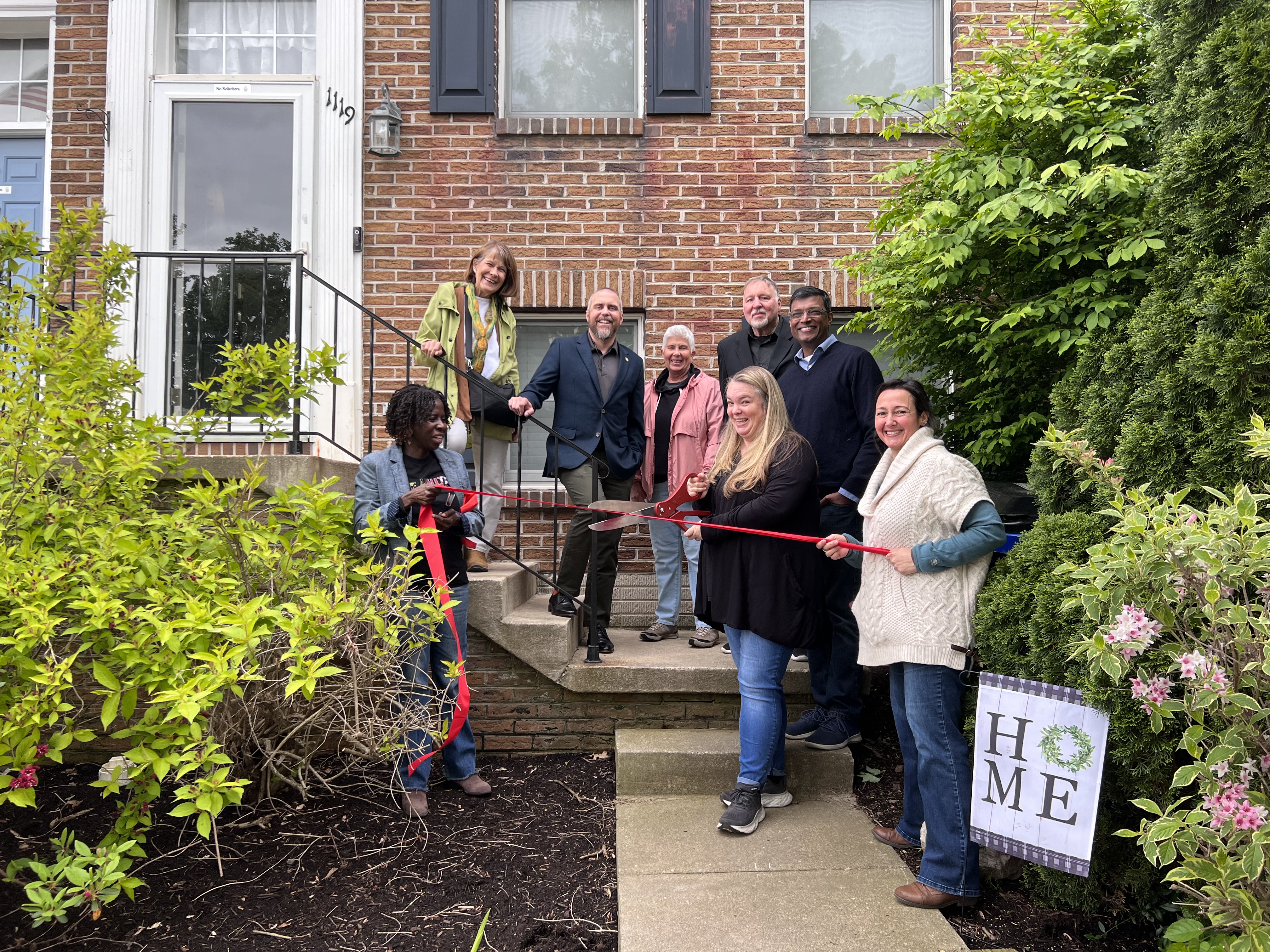 Ribbon Cutting for Laura Harris at her new home