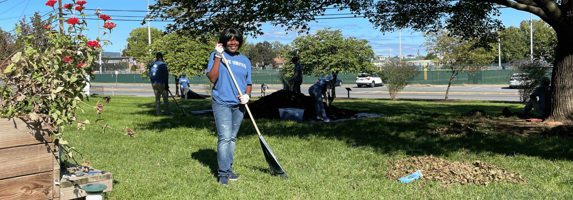 Volunteer participating in Day of Action